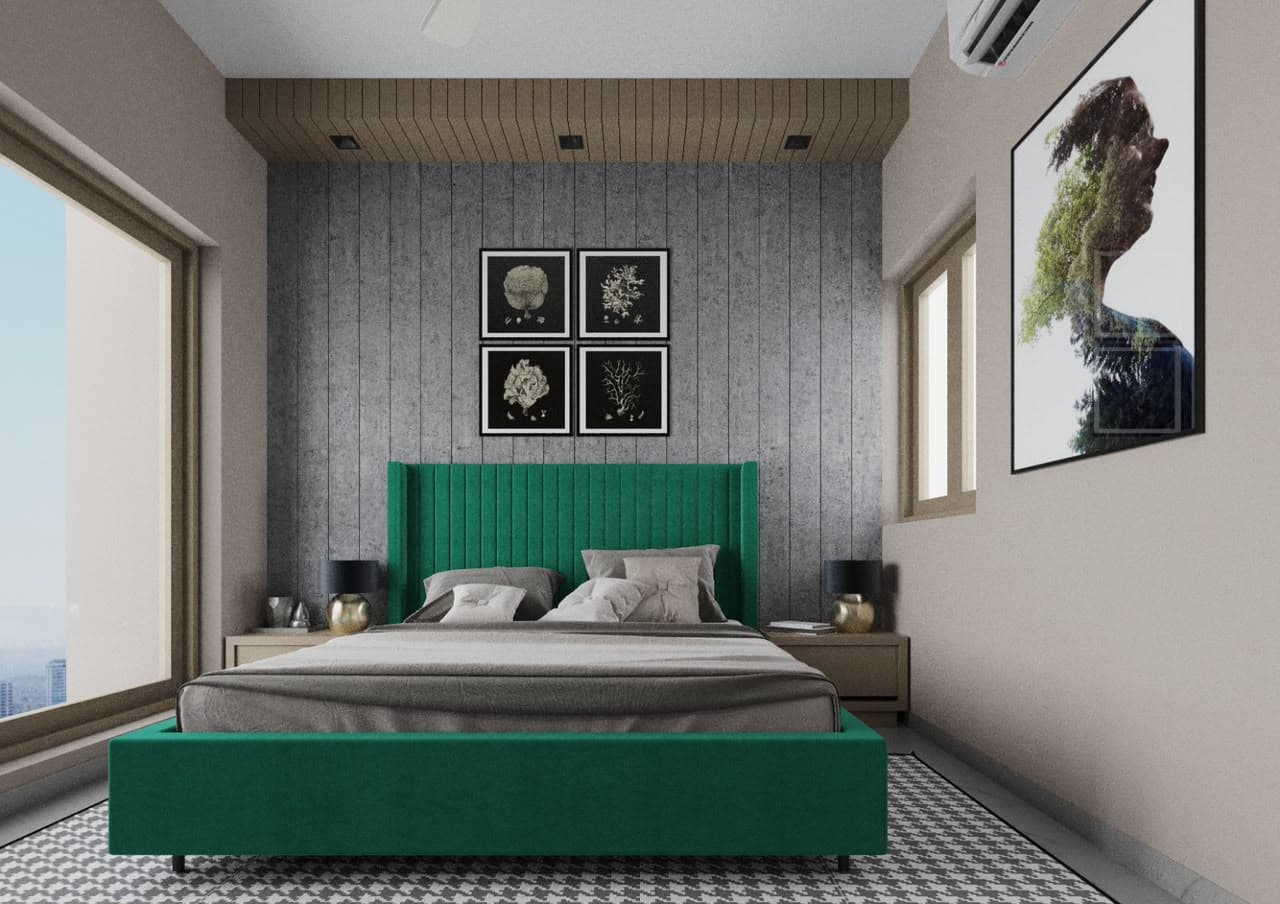 A RAVYA bedroom furniture composition.