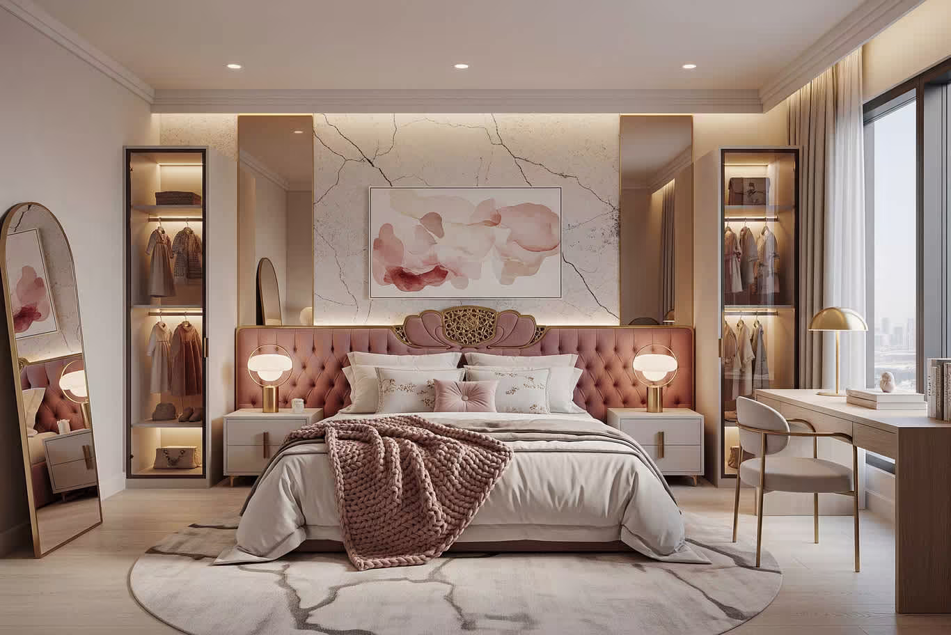 RAVYA bedroom project — bedroom storage elevation.