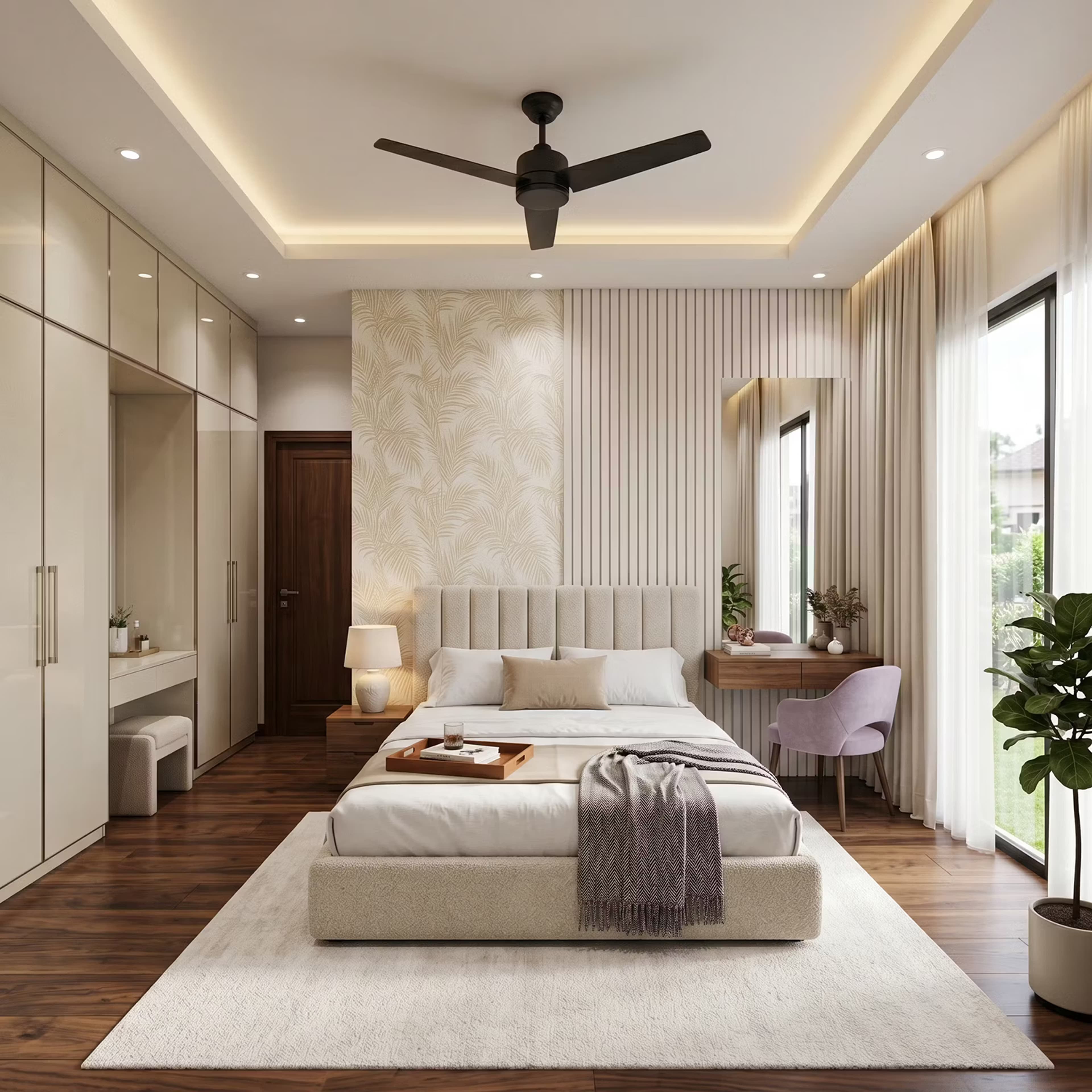 RAVYA bedroom project — complete bedroom interior.