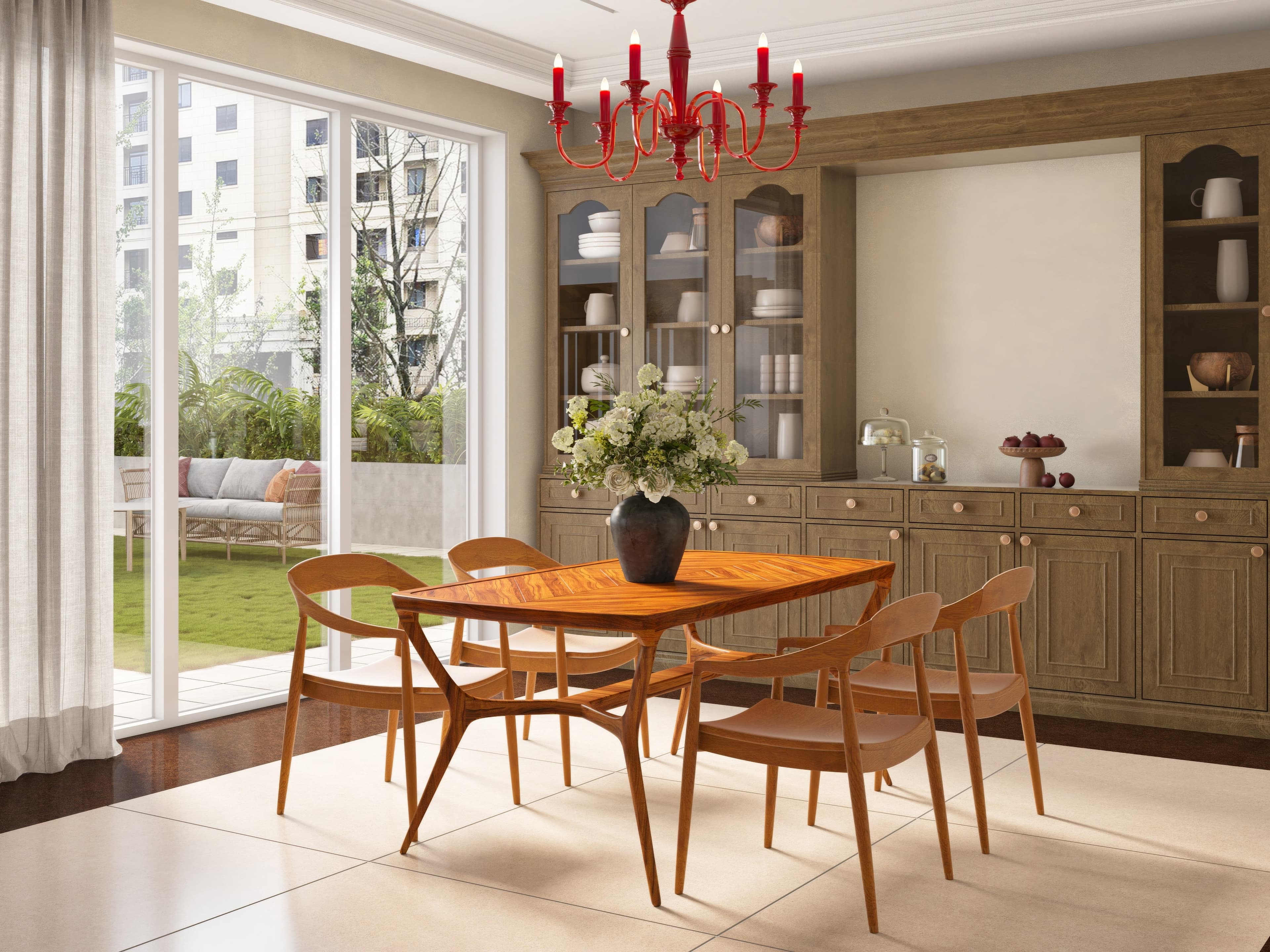RAVYA kitchen project — dining and kitchen space.