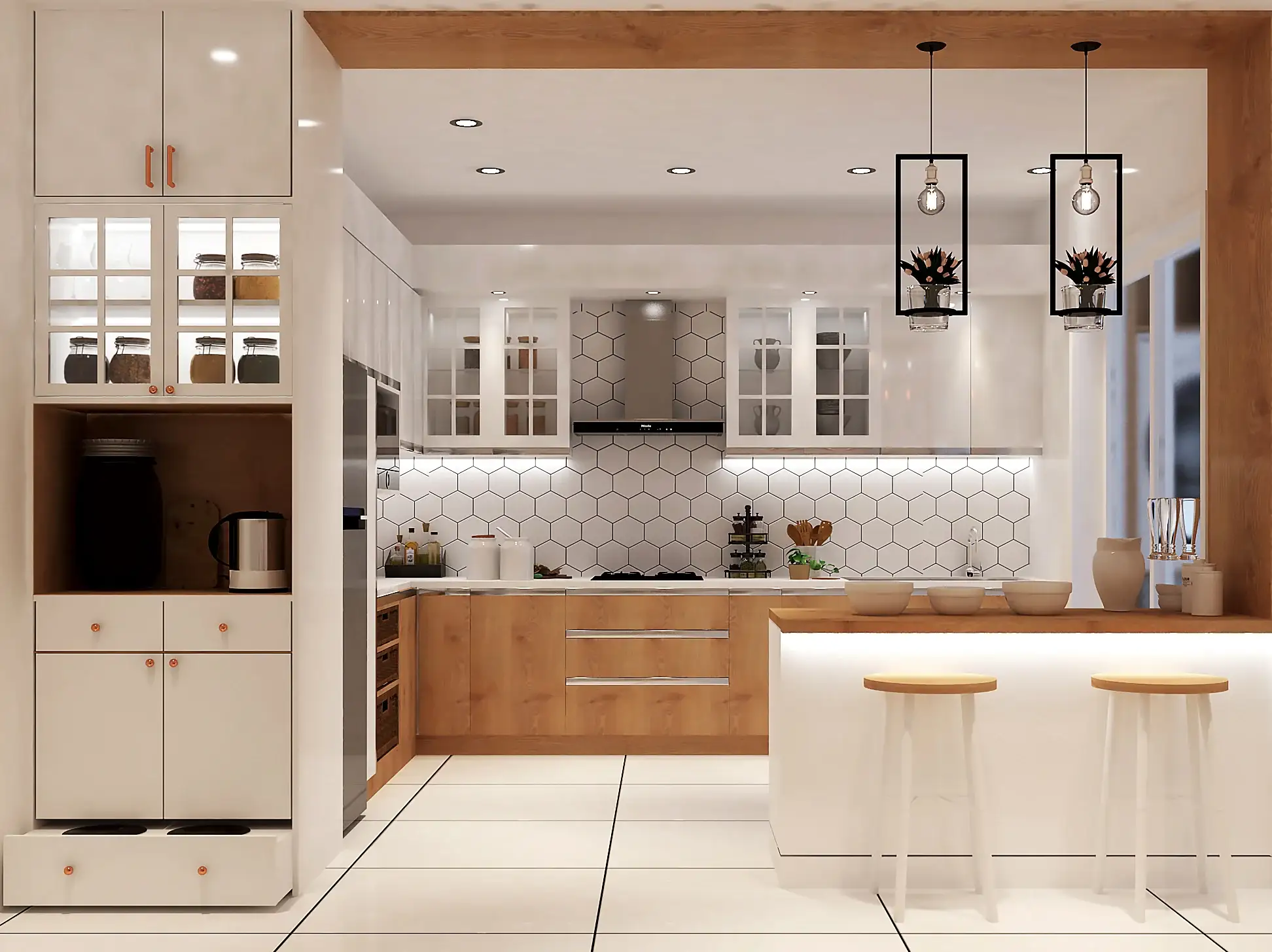 RAVYA kitchen project — contemporary kitchen interior.
