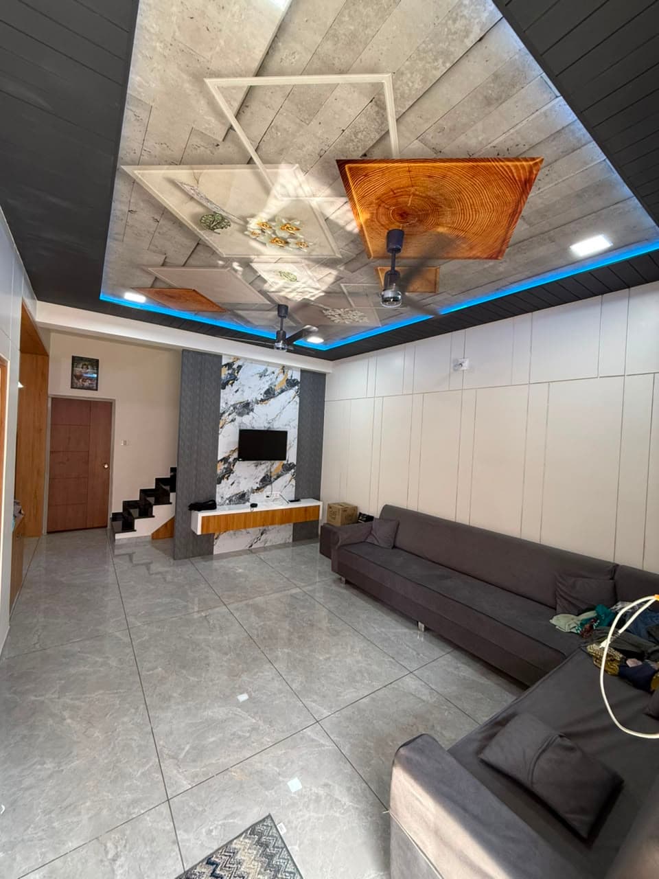 RAVYA living room project — composed living space.