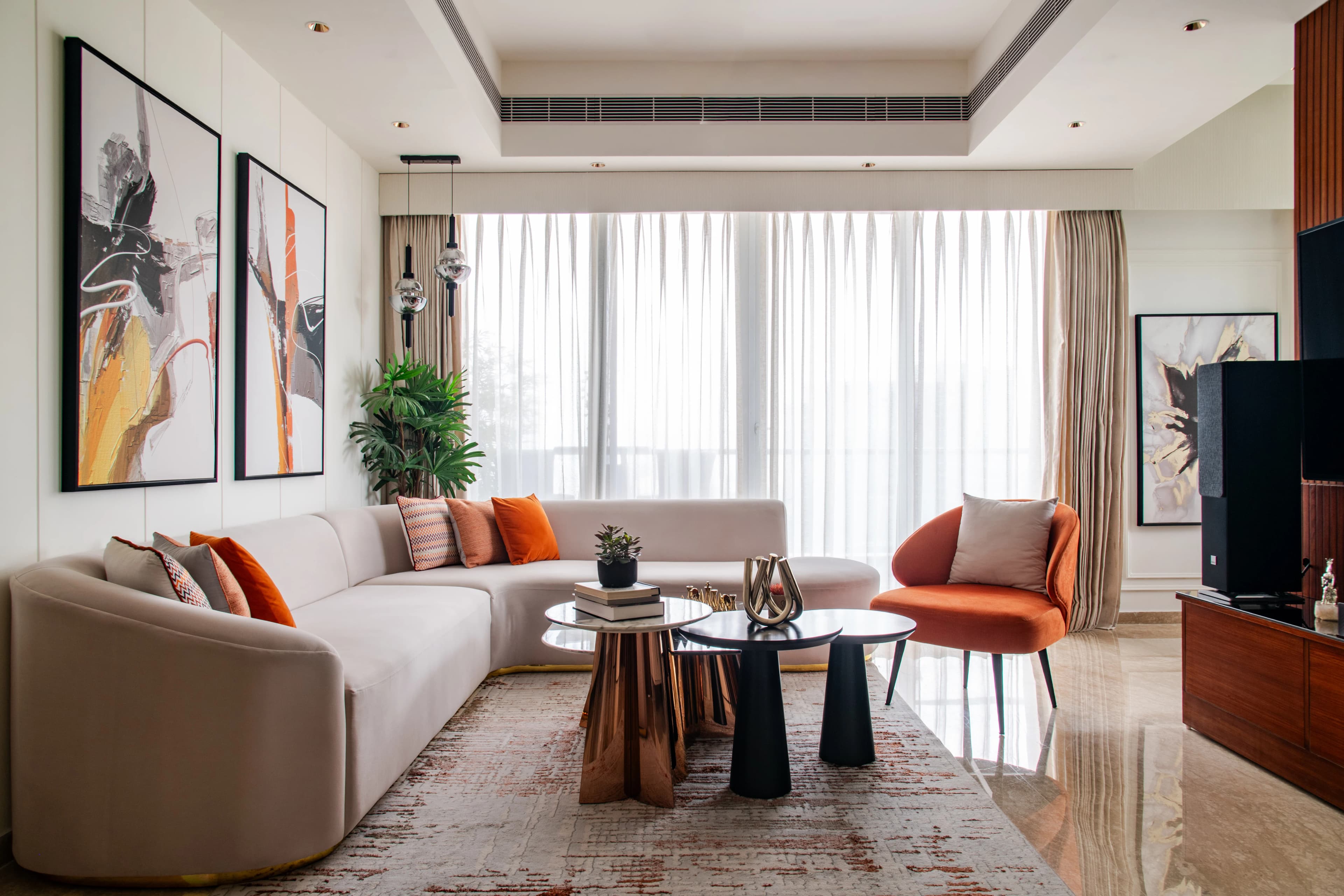 RAVYA living room project — expansive living interior.