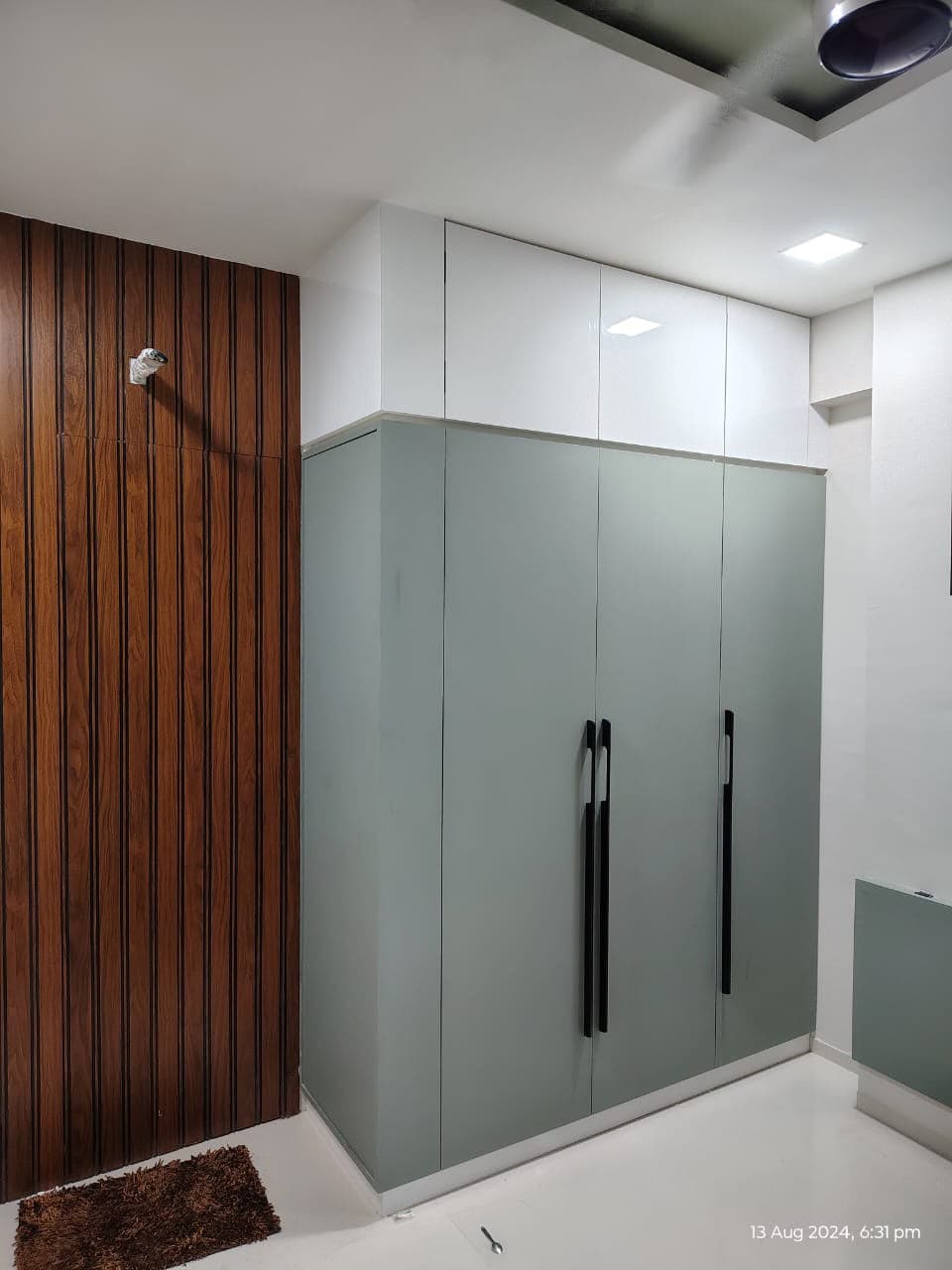 RAVYA wardrobe project — sliding wardrobe detail.