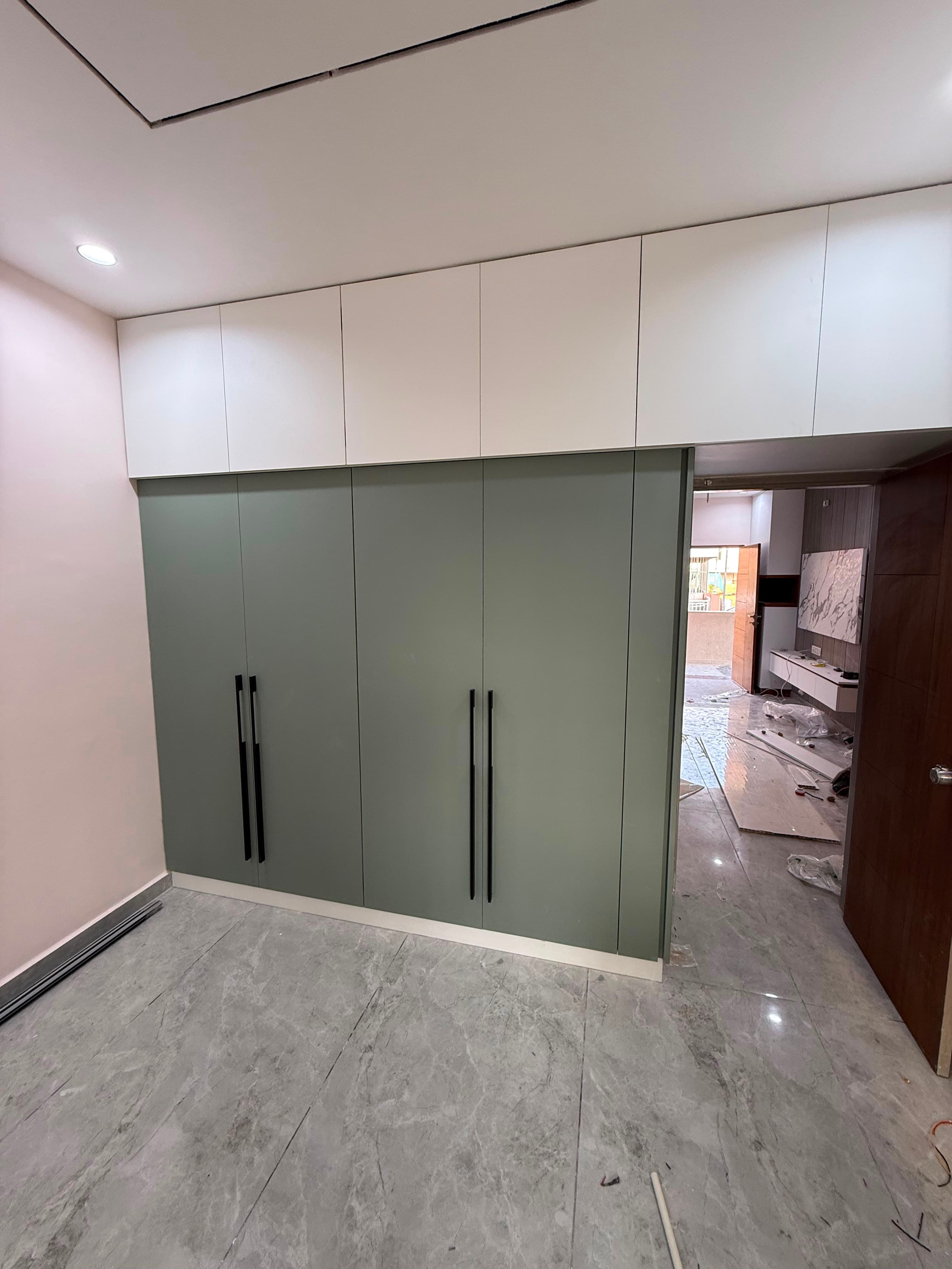 RAVYA wardrobe project — custom wardrobe elevation.
